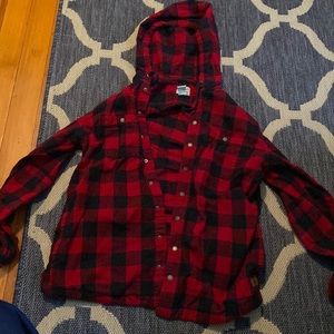 L.L. Bean men flannel hoodie